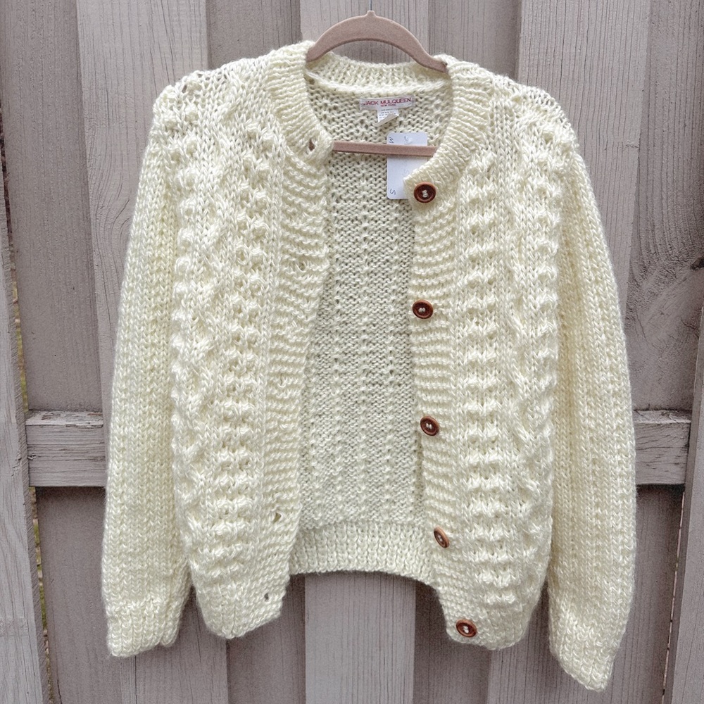 Vintage Jack Mulqueen yellow cardigan 💛